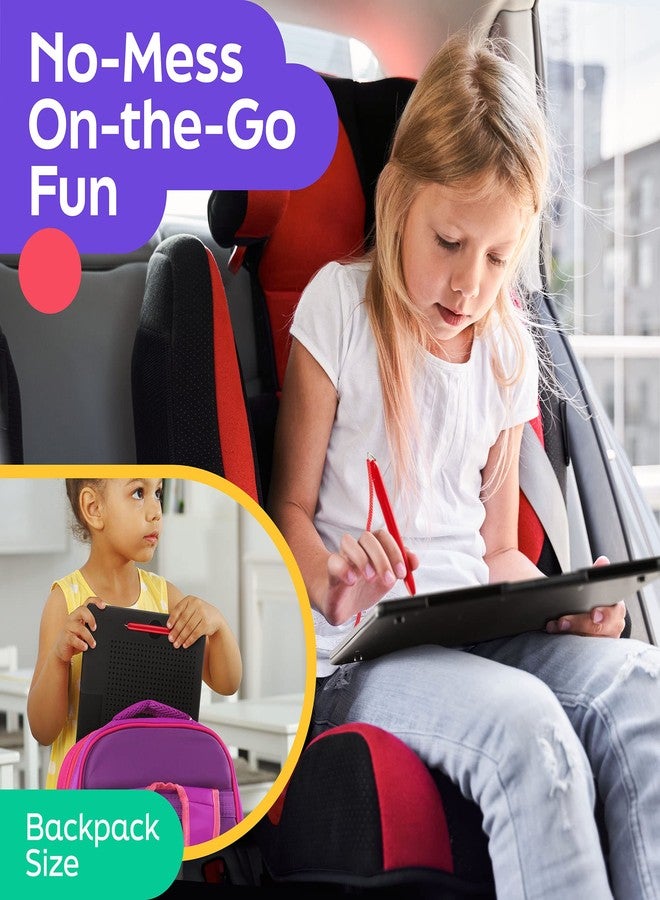 AYNAT FUN Large Magnetic Drawing Board for Kids & Toddlers with Beads and Magnet Stylus Pen - Magnetic Tablet Toy for Airplane & Car Ride Activities for Kids - Image 3